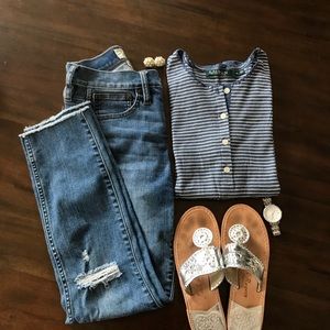 Lauren Ralph Lauren striped henley